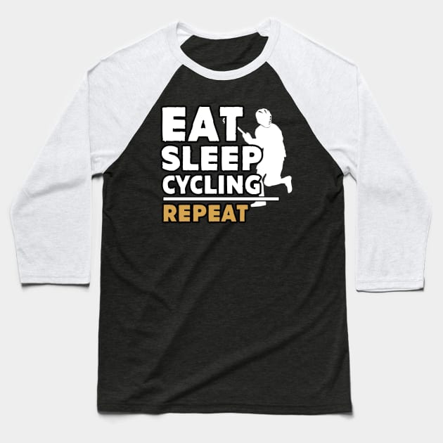 Eat sleep lacrosse repeat Baseball T-Shirt by Antoniusvermeu